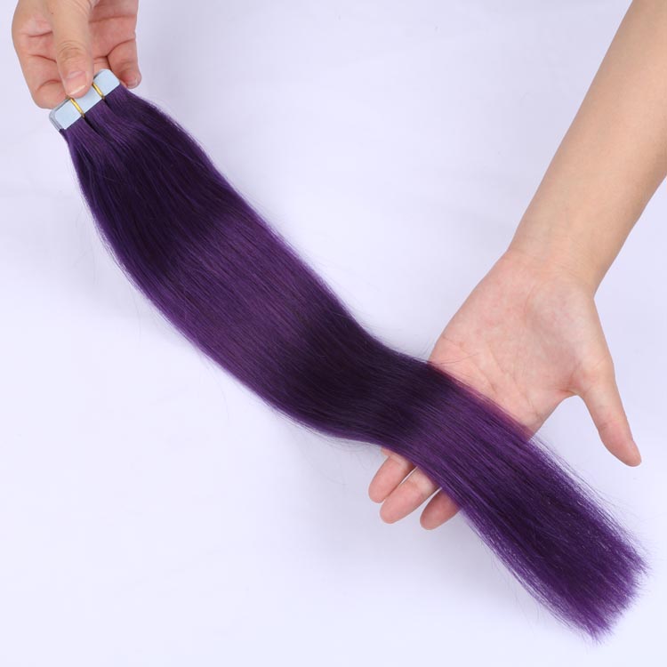 Best virgin cuticle one donor hair tape in hair weft made in China tape extensions YJ274